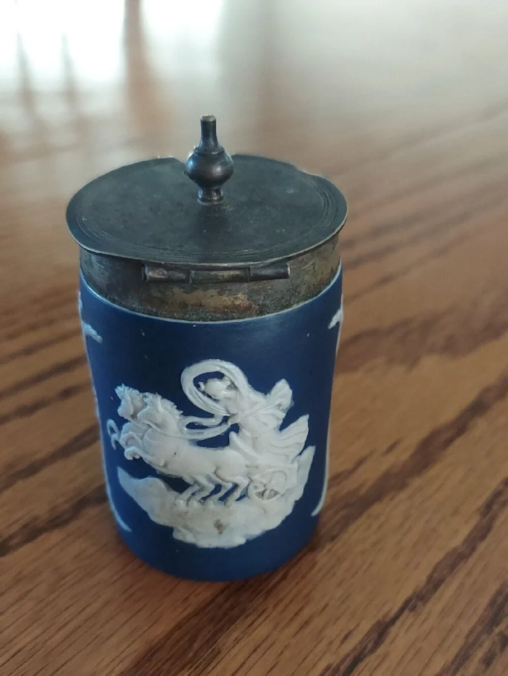 Antique 19th c. Wedgewood Metal Mounted Jasperware